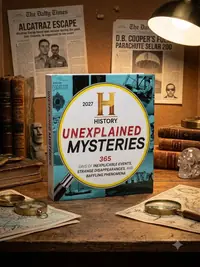 2027 History Channel Unexplained Mysteries Boxed Calendar: 365 Days of Inexplicable Events, Strange Disappearances, and Baffling Phenomena — photo 1
