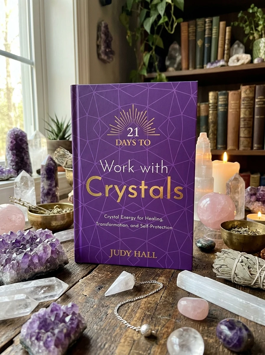 21 Days to Work with Crystals: Crystal Energy for Healing, Transformation, and Self-Protection Hall, Judy