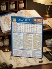 Acupressure - Point Functions: Quickstudy Laminated Reference Guide — photo 1