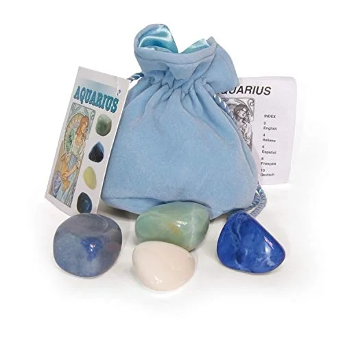Aquarius Astrological Crystal Talismans Lo Scarabeo
