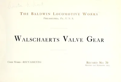 Baldwin Locomotives — dewey-pub:Schiffer