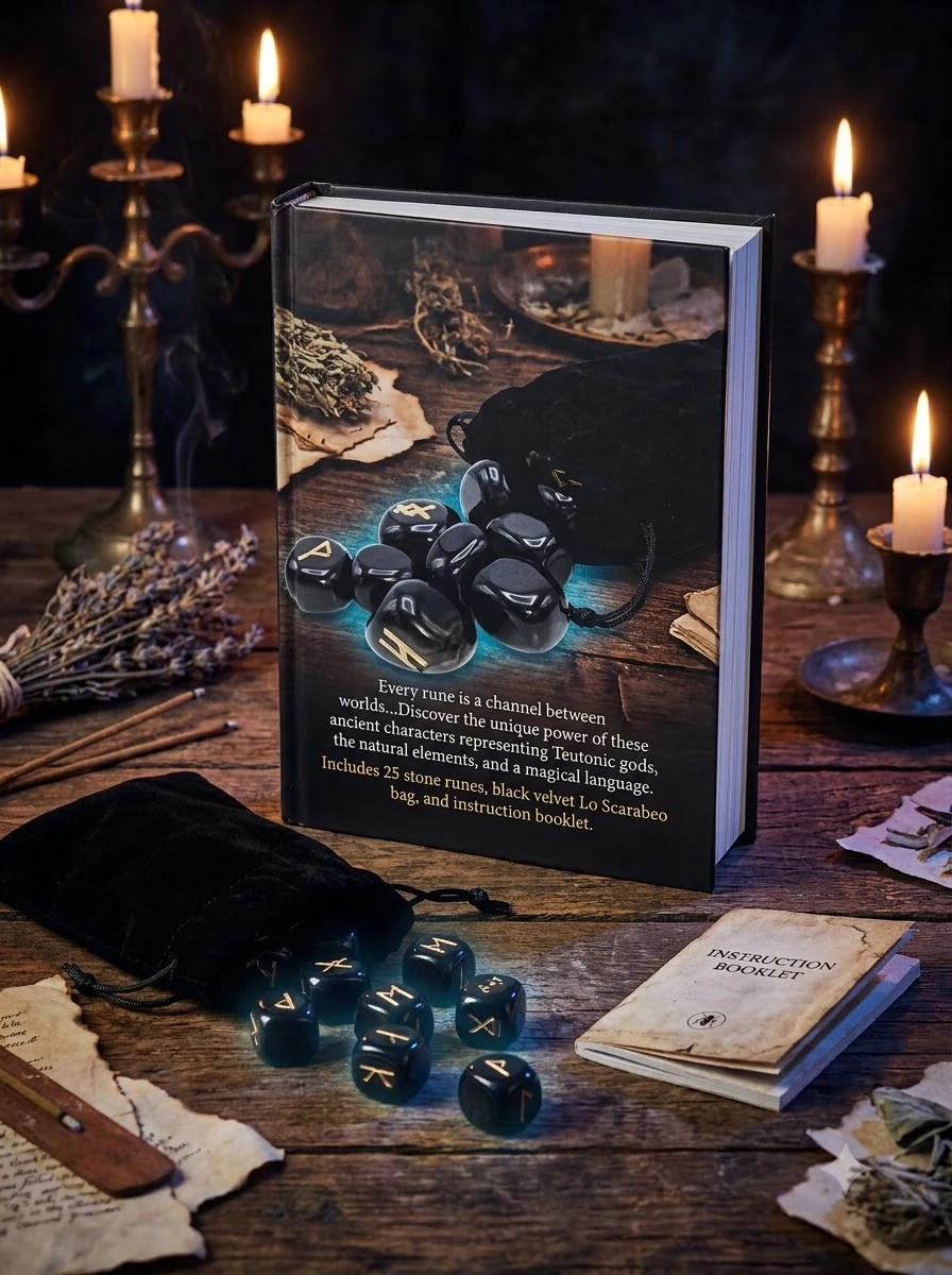 Black Agate Runes [With RunesWith Velvet Bag] Lo Scarabeo