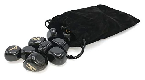 Black Agate Runes [With RunesWith Velvet Bag] Lo Scarabeo