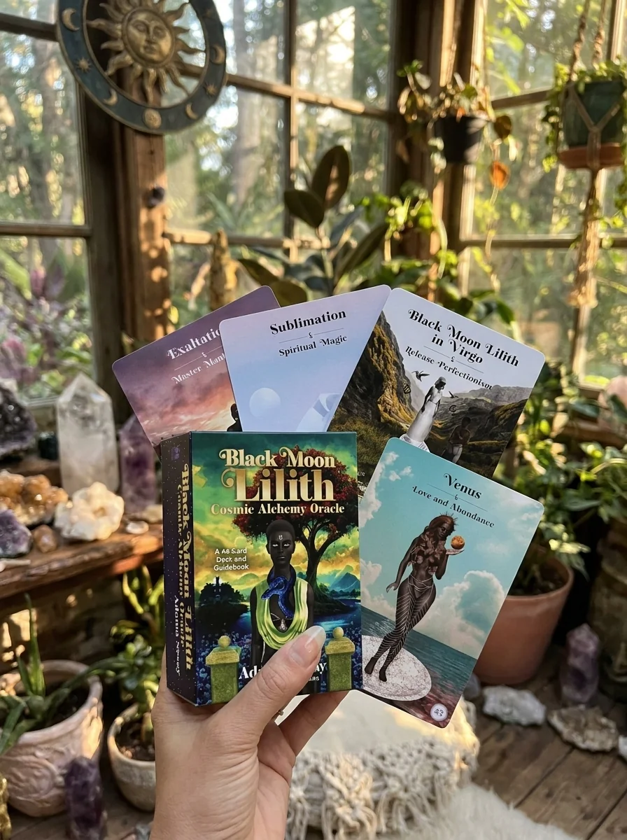 Black Moon Lilith Cosmic Alchemy Oracle: A 44-Card Deck and Guidebook — photo 2