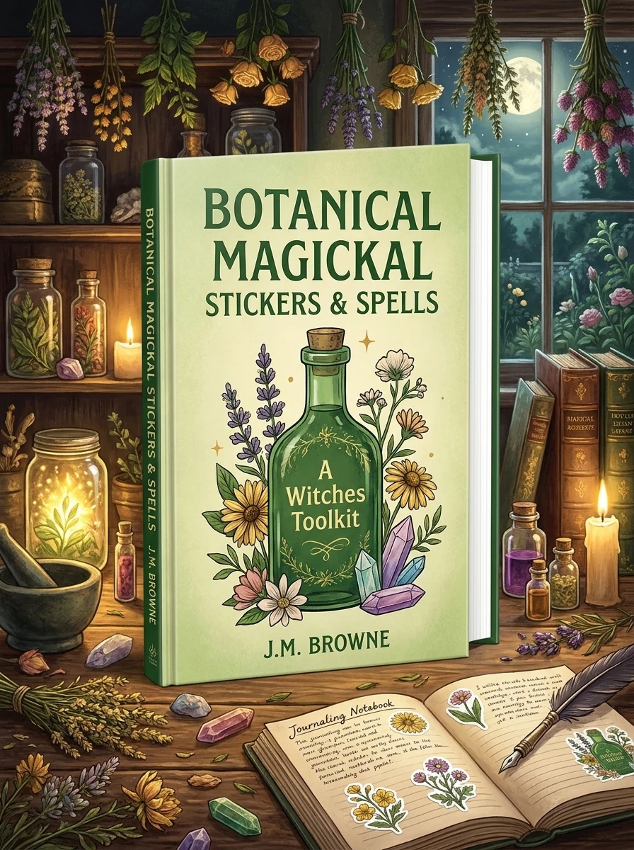 Botanical Magickal Stickers & Spells: Over 200 Enchanting Stickers, 40 Spells & Affirmations to Reconnect You to Nature? by Squire, Lindsay