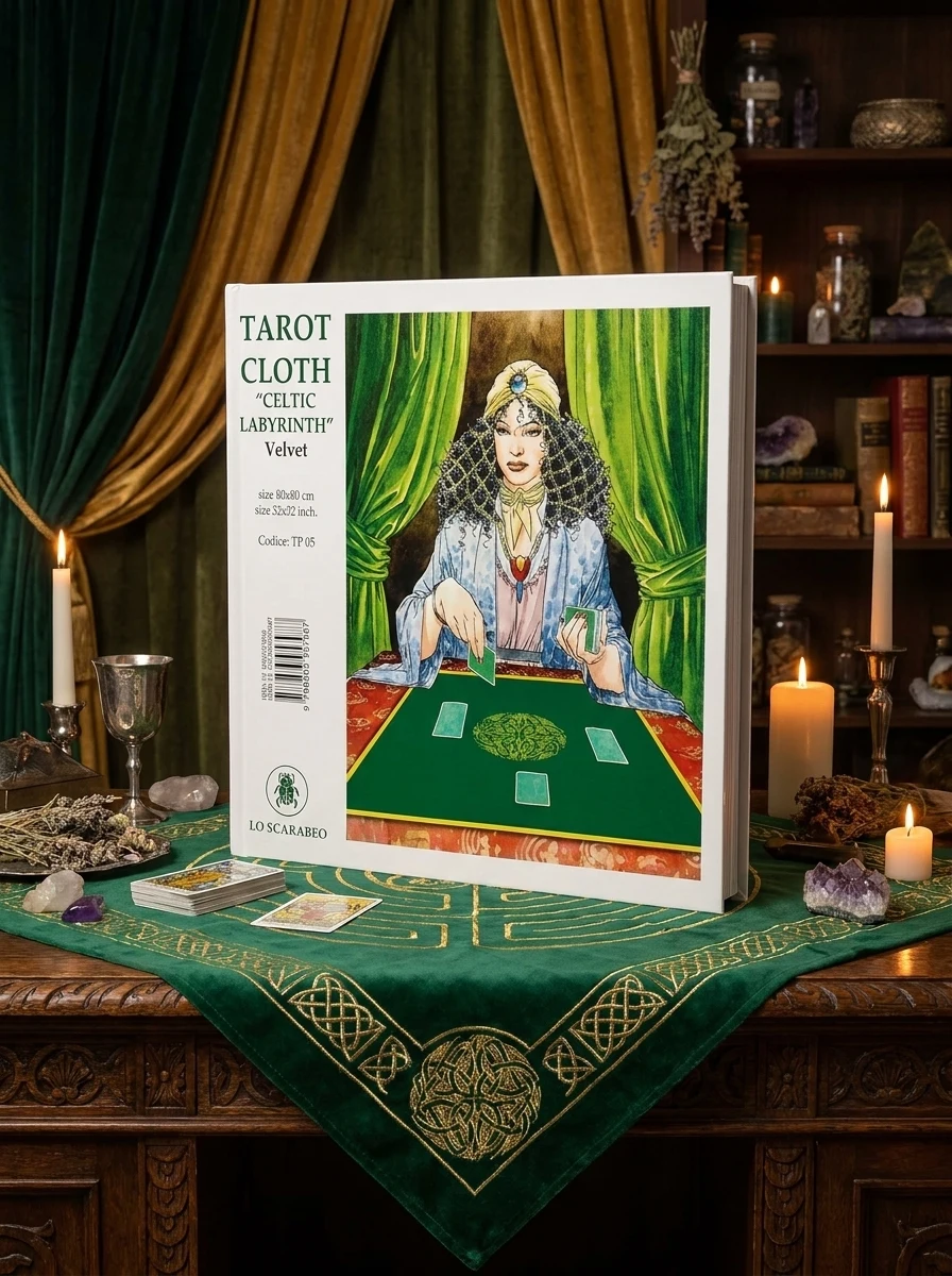 Celtic Labyrinth Velvet Tarot Cloth