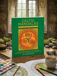 Celtic Mandalas: 32 Inspiring Designs Plus 10 Basic Templates for Colouring and Meditation Tenzin-Dolma, Lisa — photo 1