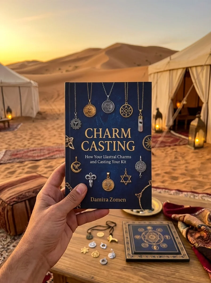 Charm Casting: Decode Magickal Symbols to Reveal Your Destiny - Includes: Casting Board, 24 Card Charms, Guidebook and Bag [With Guide Book] — photo 2