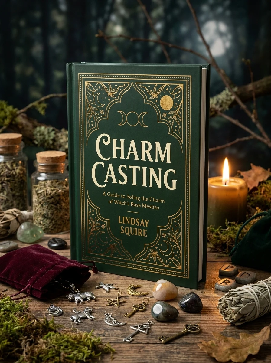 Charm Casting: Decode Magickal Symbols to Reveal Your Destiny - Includes: Casting Board, 24 Card Charms, Guidebook and Bag [With Guide Book] by Squire, Lindsay
