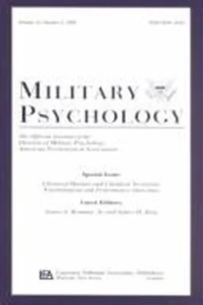 Chemical Warfare and Chemical Terrorism: Psychological and Performance Outcomes: a Special Issue of military Psychology Romano, James A, Jr