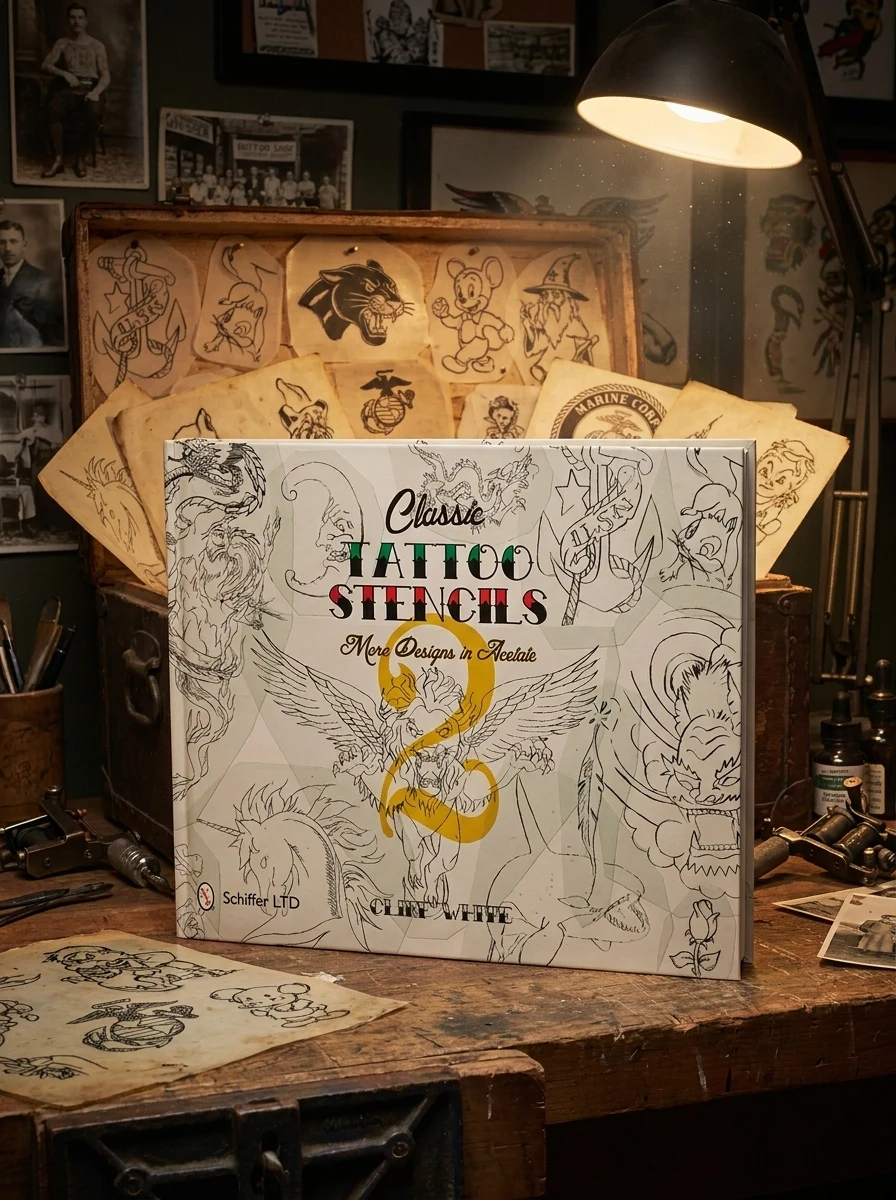 Classic Tattoo Stencils 2: More Designs in Acetate