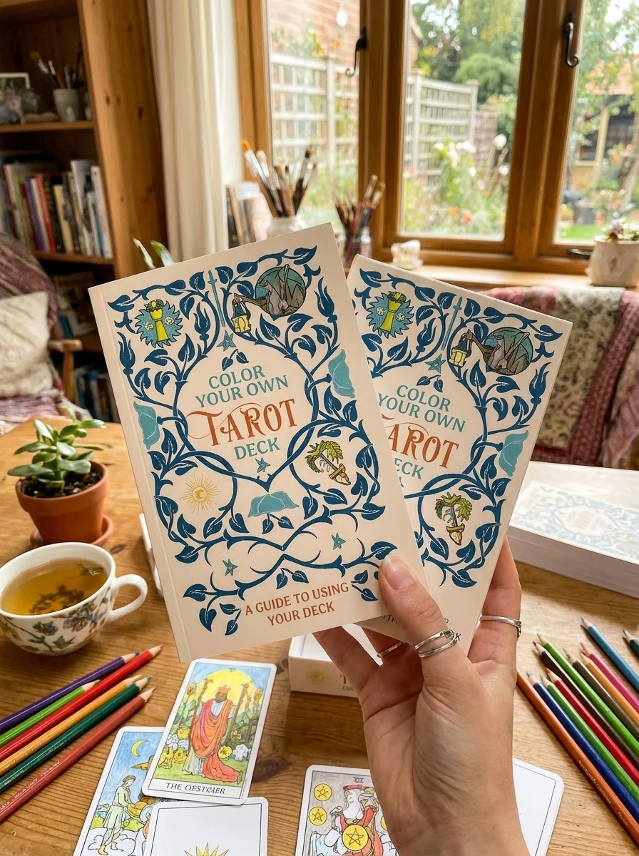 Color Your Own Tarot Book & Card Deck: Includes 78 Cards to Color in and a 64-Page Book — photo 2