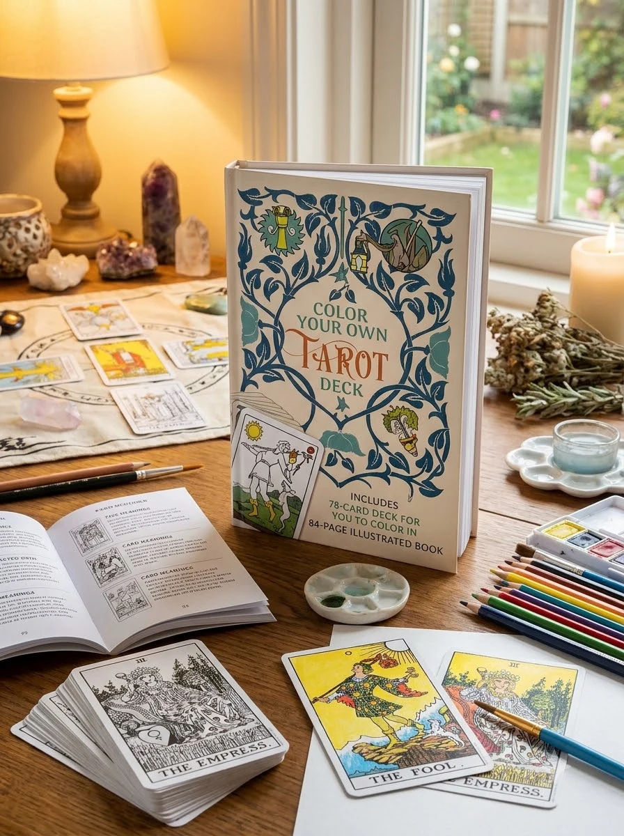 Color Your Own Tarot Book & Card Deck: Includes 78 Cards to Color in and a 64-Page Book by Ekrek, Alice
