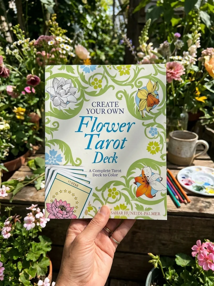 Create Your Own Flower Tarot Deck: A Complete Tarot Deck to Color — photo 2