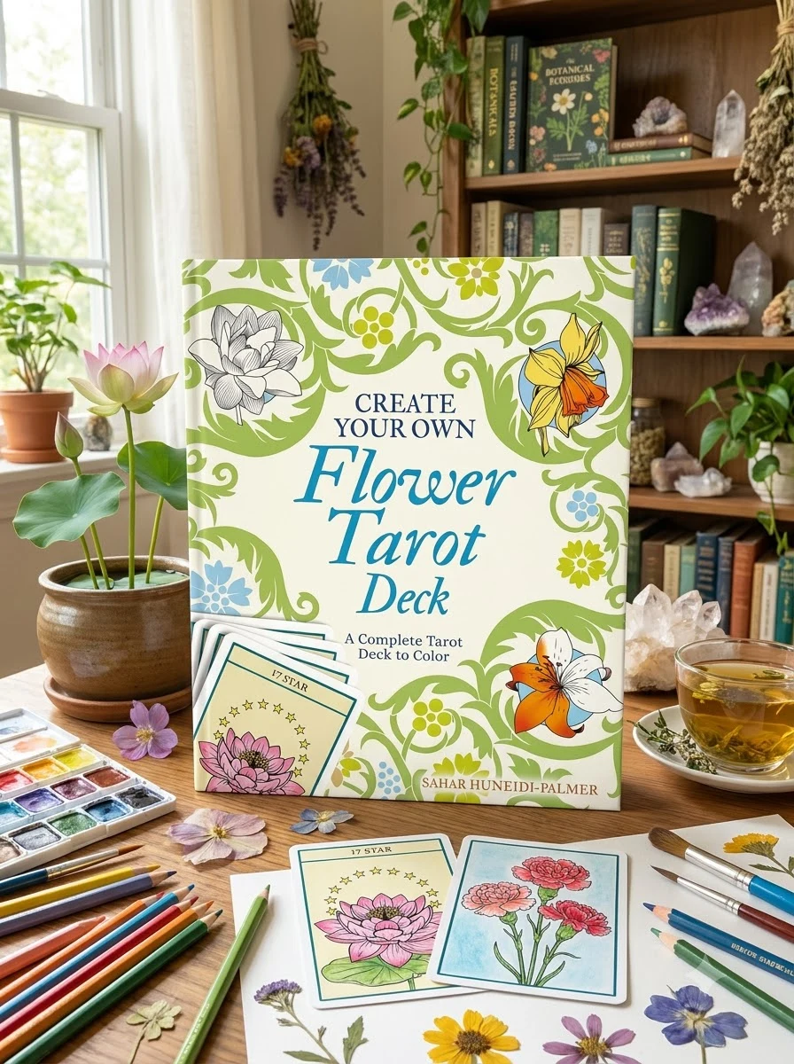 Create Your Own Flower Tarot Deck: A Complete Tarot Deck to Color