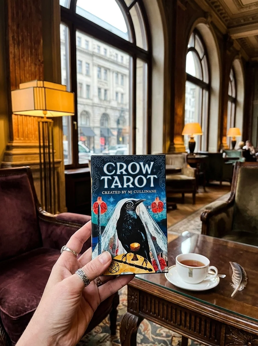 Crow Tarot: 78-Card Rider-Waite(r) Style Tarot Deck with Mystical Crow & Raven Artwork - Includes Guidebook, Intuitive Meanings, and Custom Spread for — photo 2