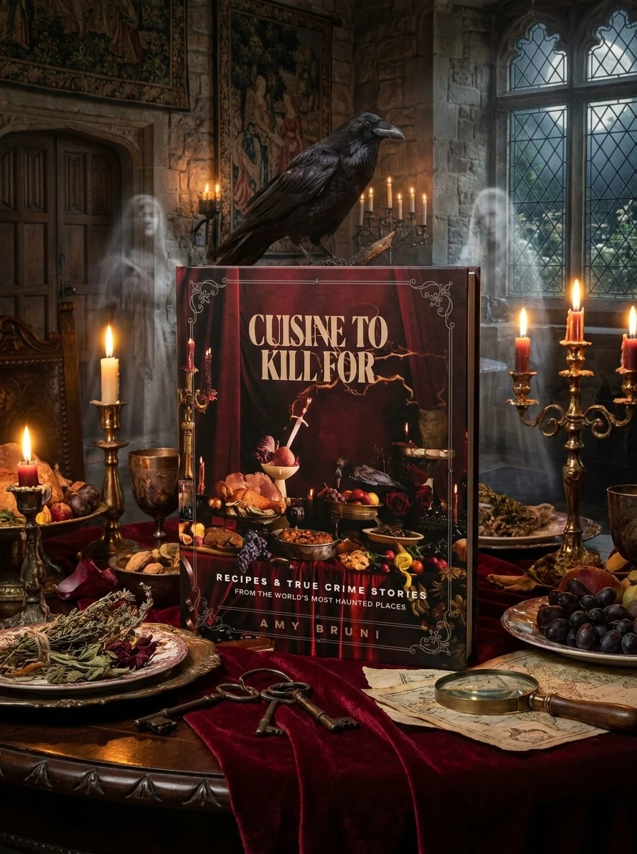 Cuisine to Kill for (New 2026 Cookbook): Over 50 Recipes and True Crime Stories from the World's Most Haunted Places