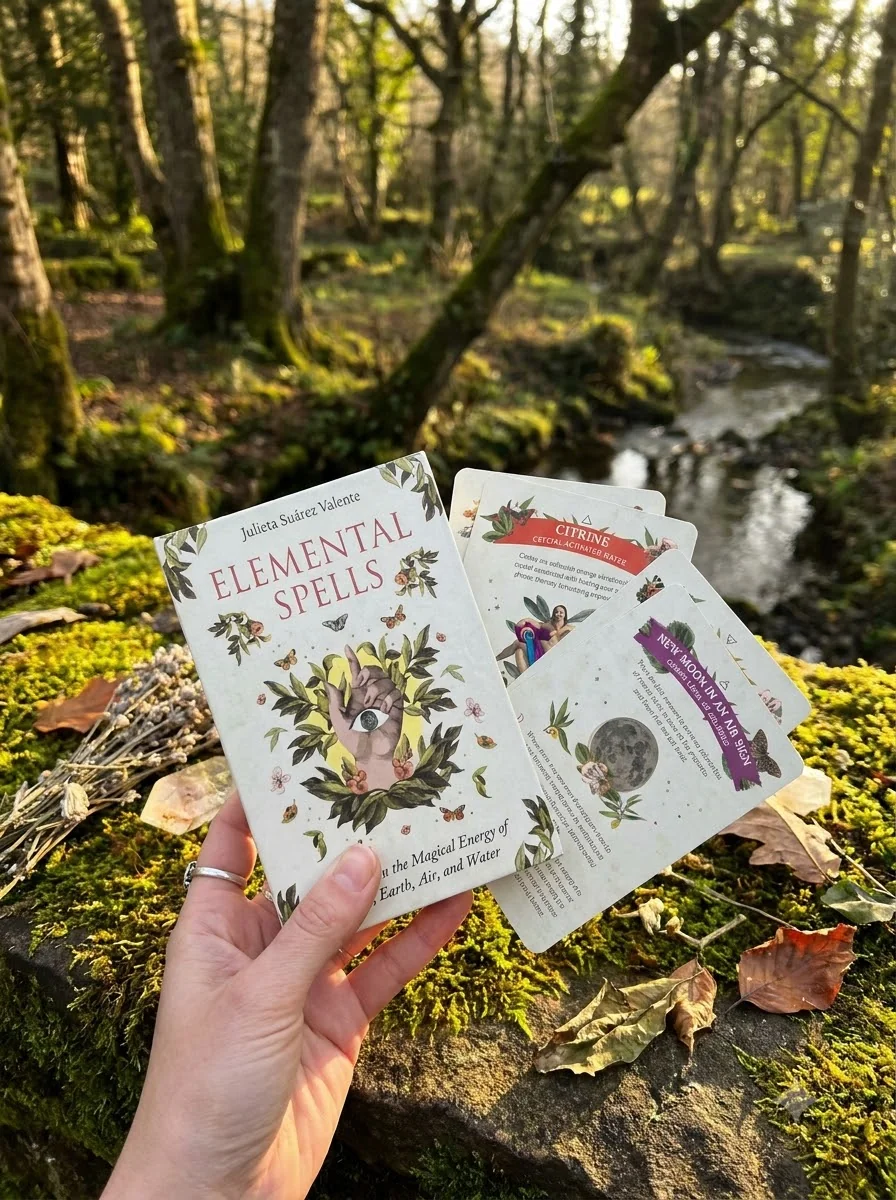 Elemental Spells: Drawing on the Magical Energy of Fire, Earth, Air, and Water (44 Full-Color Cards and 56-Page Guidebook) — photo 2