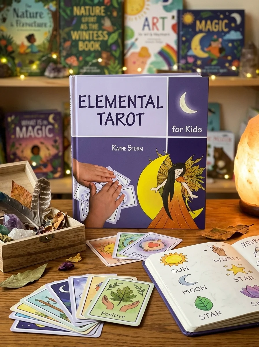 Elemental Tarot for Kids: (Tarot Kit Box Set with 71 Cards and Guide Book)