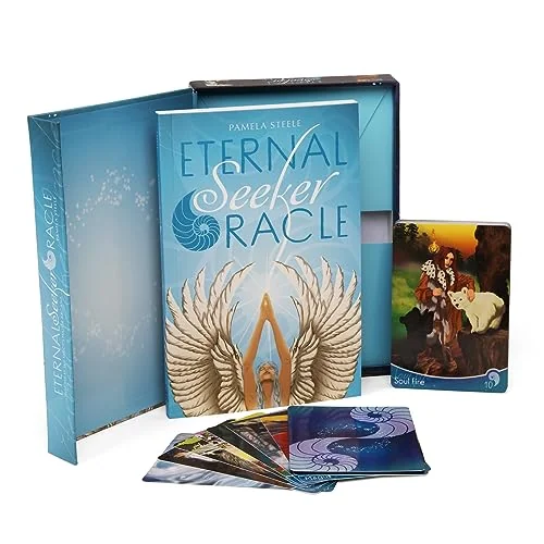 Eternal Seeker Oracle: Inspired by the Tarot's Major Arcana (Oracle Kit Box Set with 33 Cards and Guide Book) — photo 3
