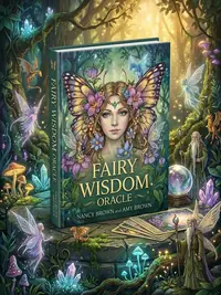 Fairy Wisdom Oracle Deck & Book Set: 64 Borderless Cards, Delicate, Whimsical Artwork by Fantasy Artist Amy Brown, Playful Fairies, Dragons and Elves, — photo 1