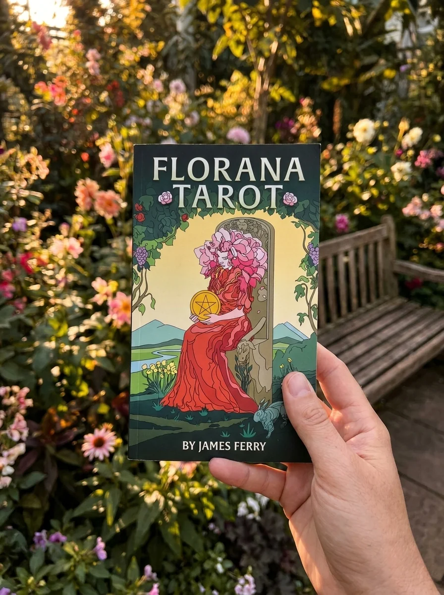 Florana Tarot: 78 Vibrant Tarot Cards, Colorful Stylized Artwork, Inspired by Flora and Fauna, 72-Page Guidebook of Card Meanings, Premium Tuck Box — photo 2