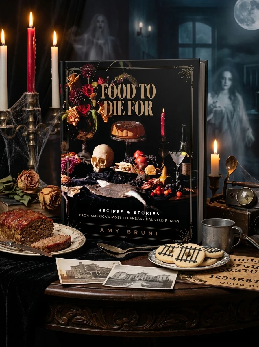 Food to Die for: Over 50 Recipes and Stories from America's Most Legendary Haunted Places (a Spooky Paranormal Cookbook with Creepy Meals, Eerie Desti