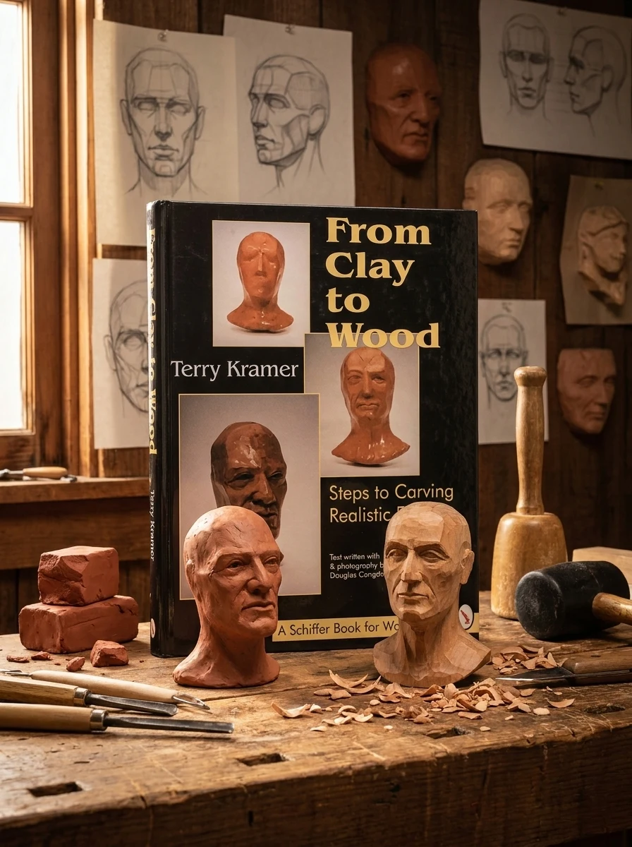 From Clay to Wood: Steps to Carving Realistic Faces Kramer, Terry