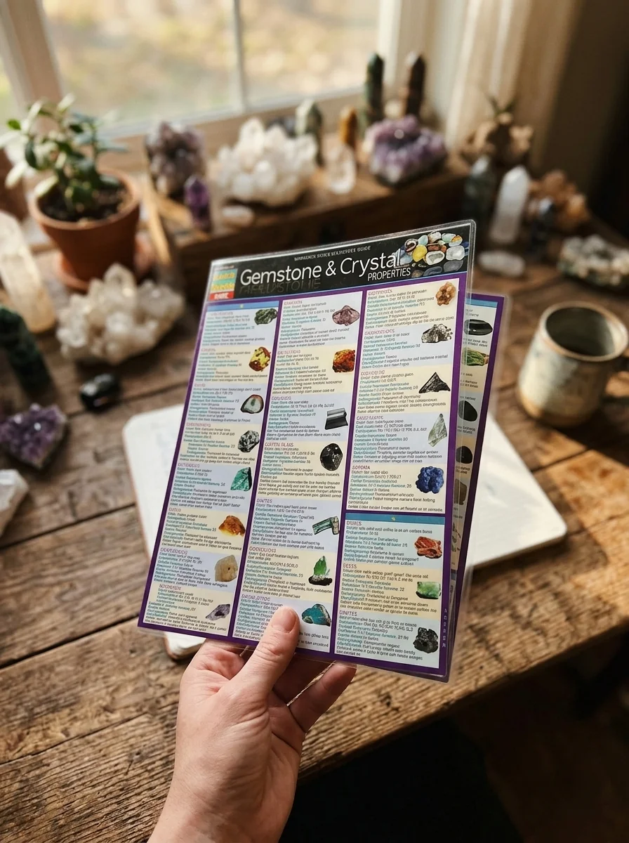 Gemstone & Crystal Properties: Quickstudy Laminated Reference Guide — photo 2