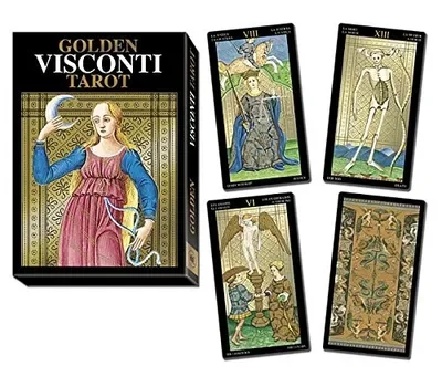 Golden Visconti Tarot Grand Trumps Lo Scarabeo — dewey-pub:Llewellyn