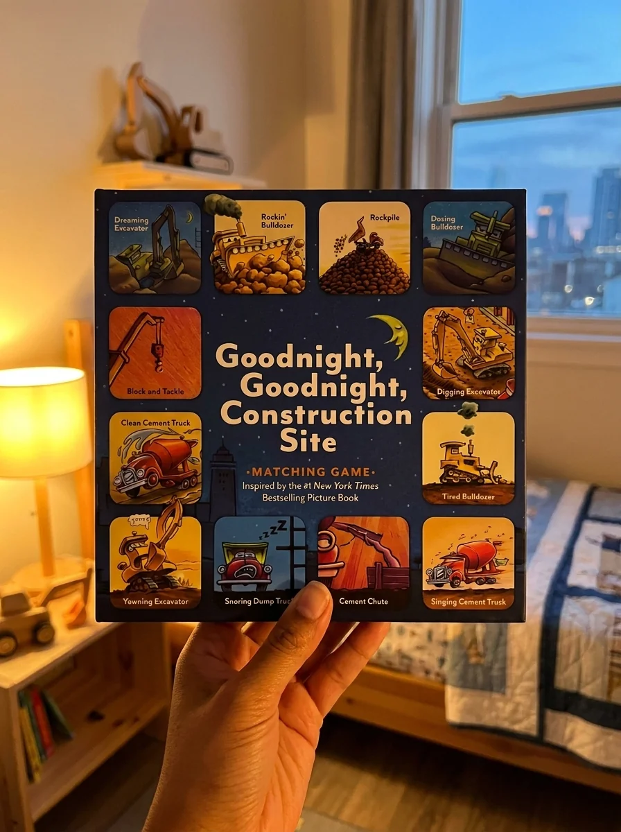 Goodnight, Goodnight, Construction Site Matching Game: (Matching Games for 2-4 Year Olds, Matching Games for Kids, Memory Matching Games) Rinker, Sherri Duskey — photo 2