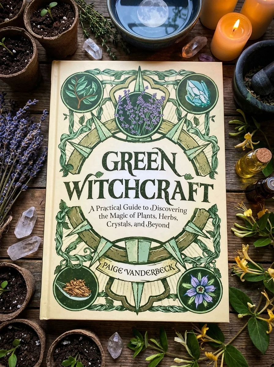 Green Witchcraft: A Practical Guide to Discovering the Magic of Plants, Herbs, Crystals, and Beyond Vanderbeck, Paige