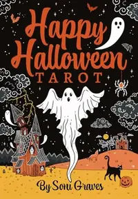 Happy Halloween Tarot: 78 Spooky Tarot Cards with Gray Edges, Playful Iconic Halloween Imagery, Whimsical Witches, Skeletons & Pumpkins, 128-Page Illu — photo 2