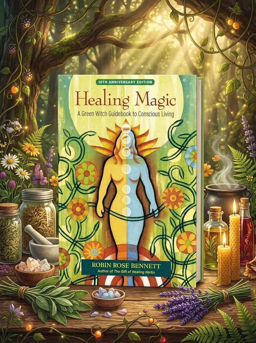 Healing Magic: A Green Witch Guidebook to Conscious Living (Anniversary)