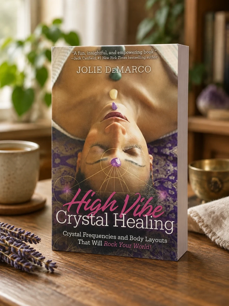 Cover of High-Vibe Crystal Healing: Crystal Frequencies and Body Layouts That Will Rock Your World