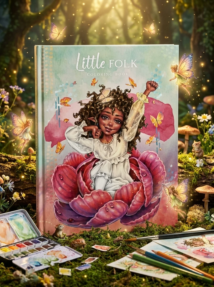 Little Folk Coloring Book