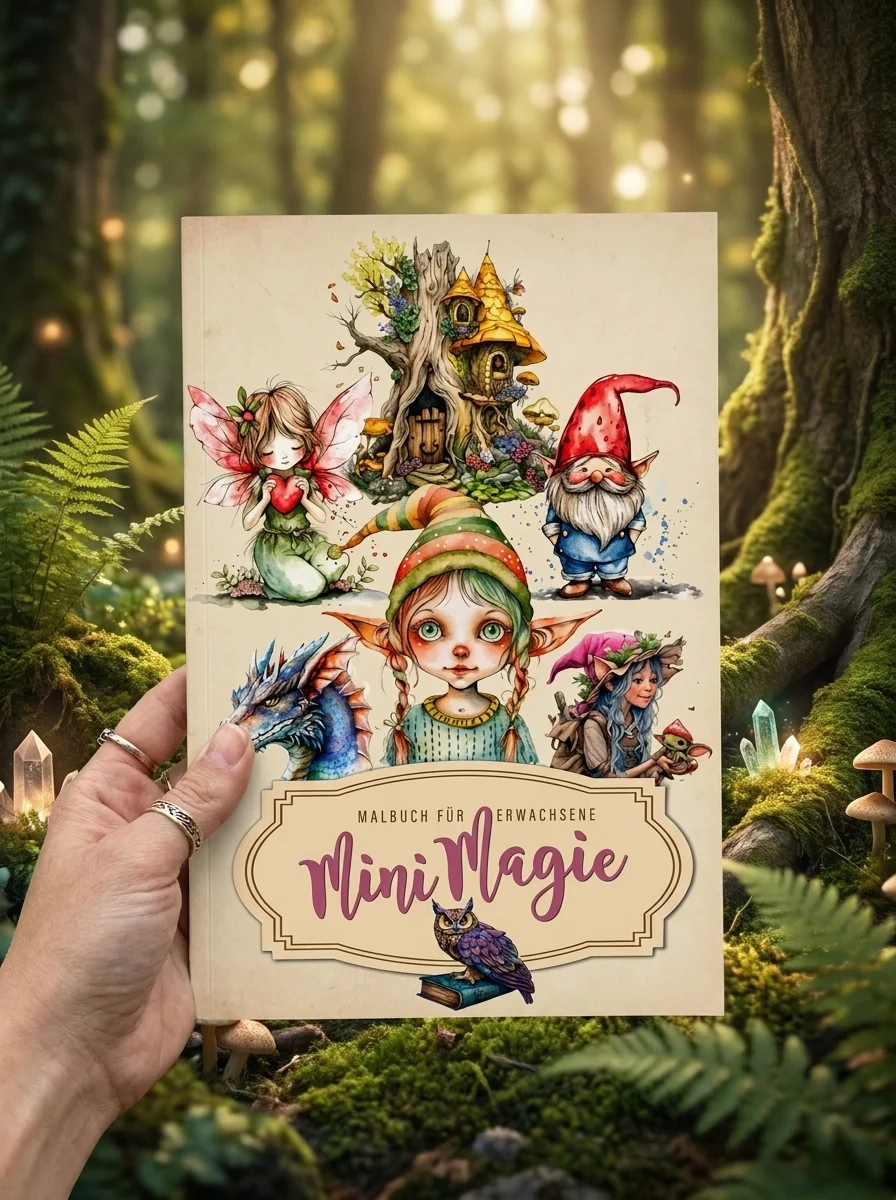 Mini Magics Coloring Book for Adults: Magic Coloring Book for Adults Magic Wizard Fairies Grayscale Coloring Book Clip-art Coloring — photo 2