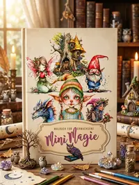 Mini Magics Coloring Book for Adults: Magic Coloring Book for Adults Magic Wizard Fairies Grayscale Coloring Book Clip-art Coloring — photo 1