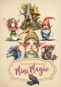 Mini Magics Coloring Book for Adults: Magic Coloring Book for Adults Magic Wizard Fairies Grayscale Coloring Book Clip-art Coloring — photo 2