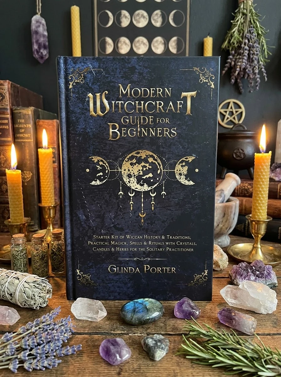 Modern Witchcraft Guide for Beginners: Starter Kit of Wiccan History & Traditions; Practical Magick, Spells & Rituals with Crystals, Candles, & Herbs