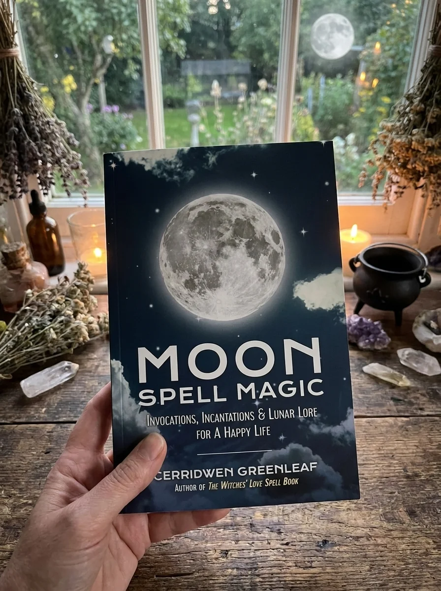 Moon Spell Magic: Invocations, Incantations & Lunar Lore for a Happy Life (Spell Book, Beginners Witch, Moon Spells, Wicca, Witchcraft, - Two Rivers Greenleaf, Cerridwen — photo 2