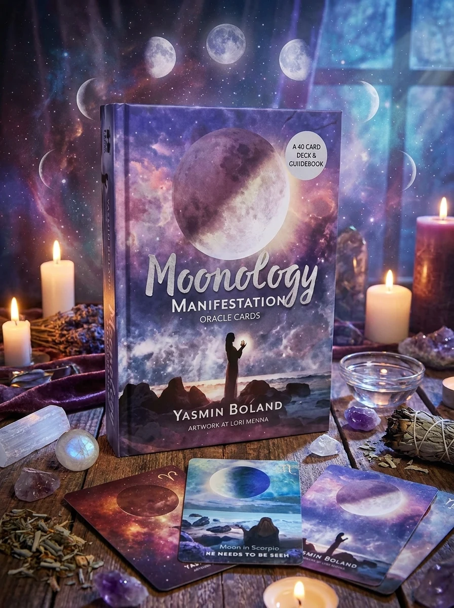 Moonology Manifestation Oracle: A 48-Card Moon Astrology Oracle Deck and Guidebook