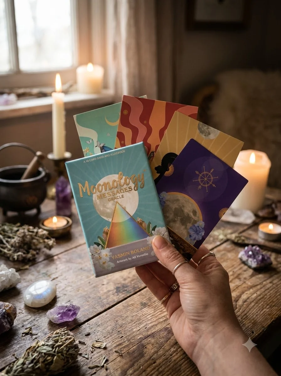 Moonology# Messages Oracle: A 48-Card Deck and Guidebook — photo 2