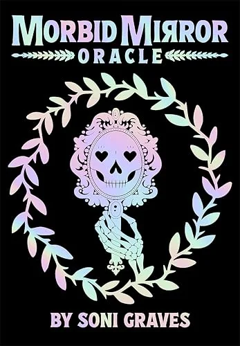 Morbid Mirror Oracle: 77-Card Oracle Deck with Iridescent Foil, Whimsical Death-Inspired Art, and 204-Page Guidebook for Spiritual Growth, Self-Reflec