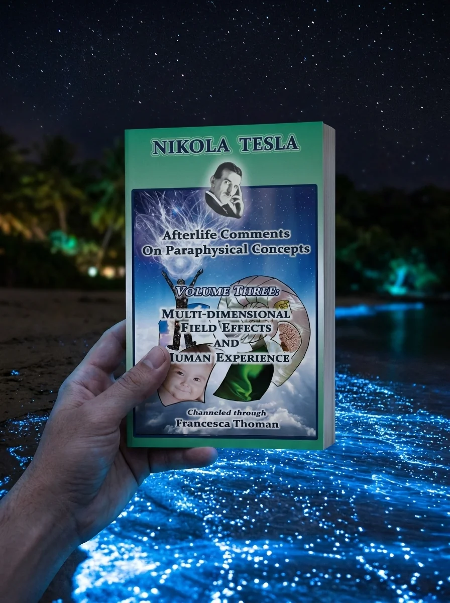 Cover of Nikola Tesla: Afterlife Comments on Paraphysical Concepts: Volume Three, Multi-dimensional Field Effects and Human Experience Thoman, Francesca