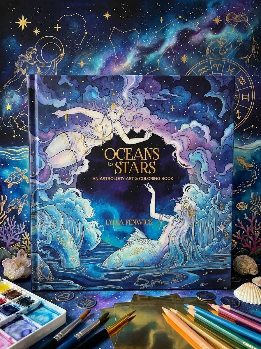 Oceans to Stars: An Astrology Art & Coloring Book