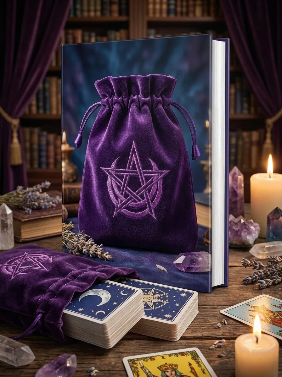Pagan Moon Velvet Tarot Bag Lo Scarabeo