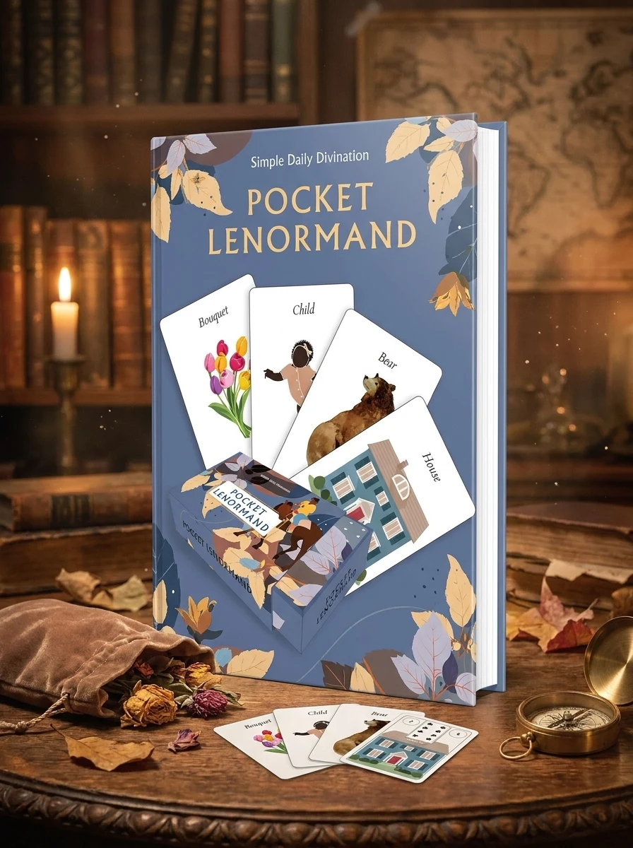 Pocket Lenormand: Simple Daily Divination (40 Full-Color Cards)