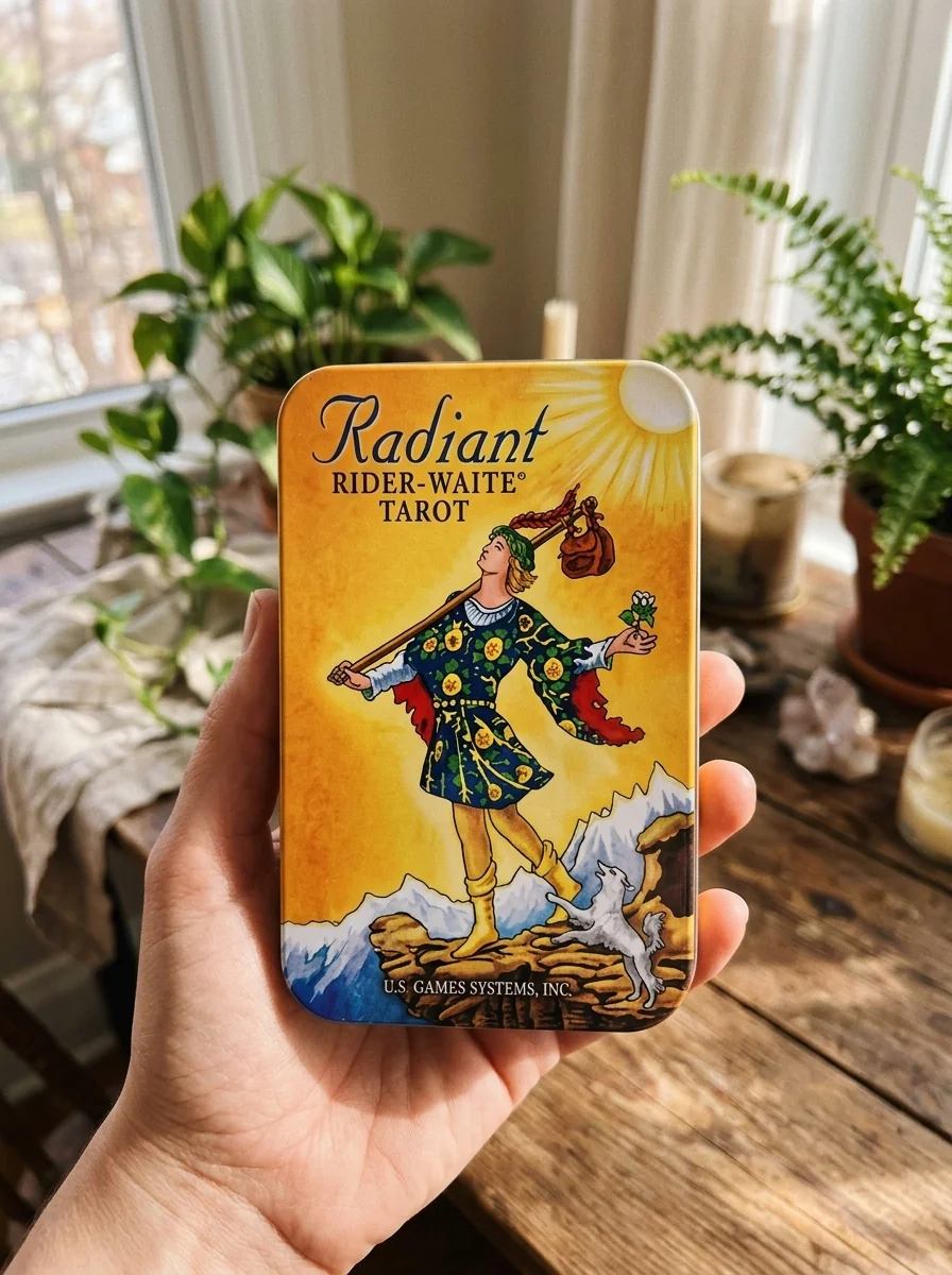 Radiant Rider-Waite(r) Tarot in a Tin [With Book and Keepsake Tin] — photo 2
