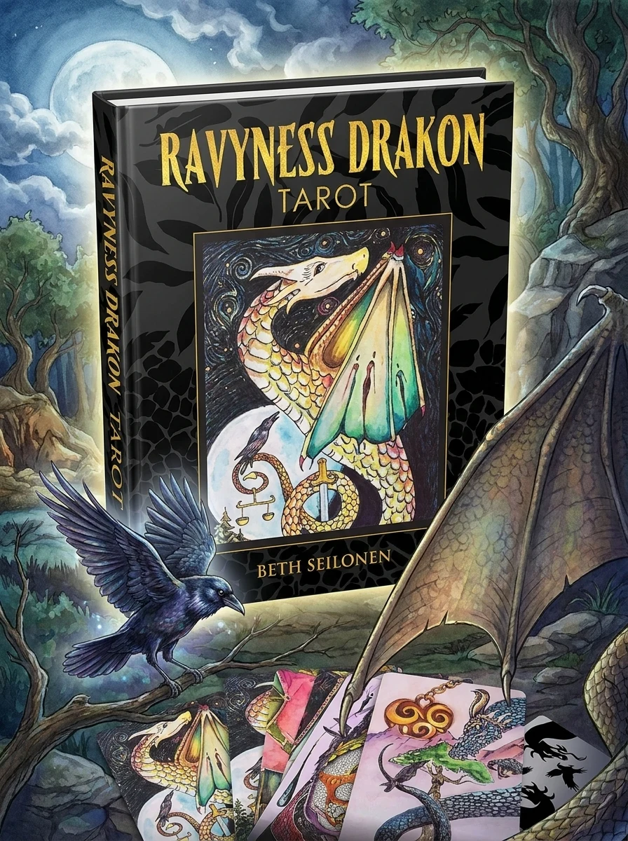 Ravyness Drakon Tarot: (Tarot Kit Box Set with 78 Cards and Guide Book)